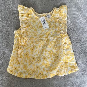 Toddler cap sleeve shirt